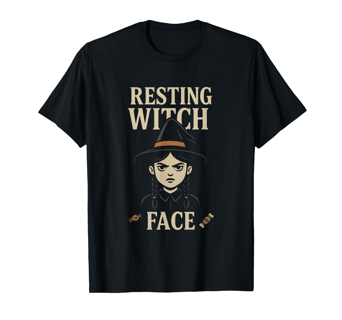 Resting Witch Face Funny Halloween T-Shirt