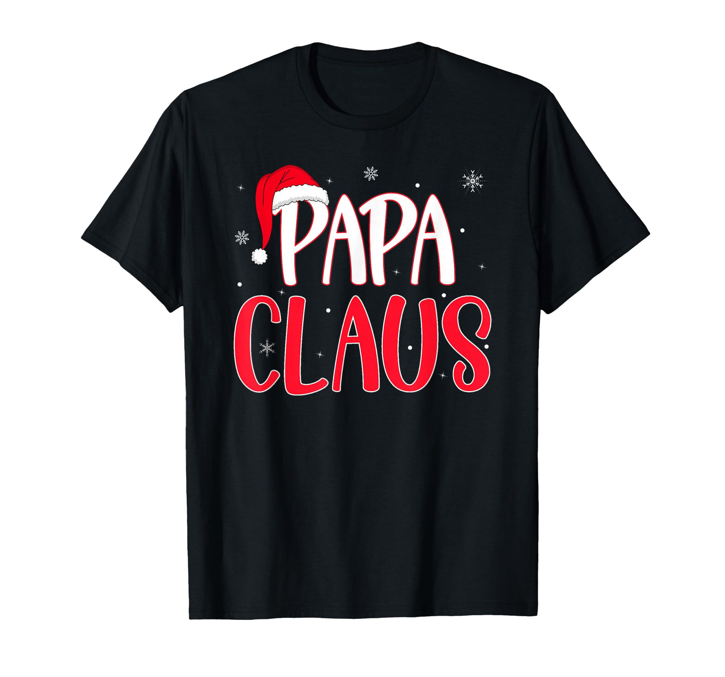 Papa Claus Christmas Family Matching Pajamas Funny Xmas T-Shirt