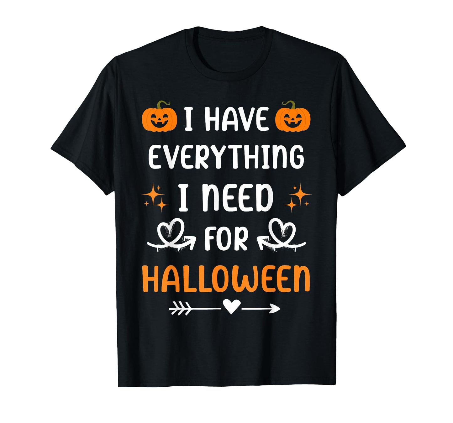 Halloween Matching Couples Spooky Pumpkin Cute Heart Couples T-Shirt