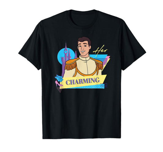 Disney Cinderella Retro Couples Matching Her Prince Charming T-Shirt