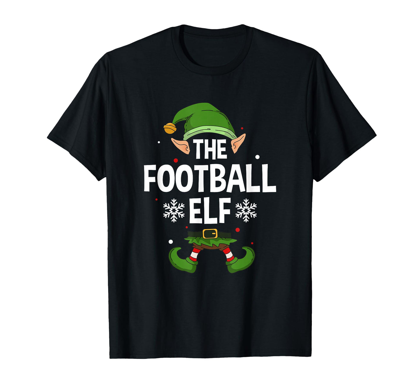 American Football Elf Party Family Group Matching X-Mas T-Shirt