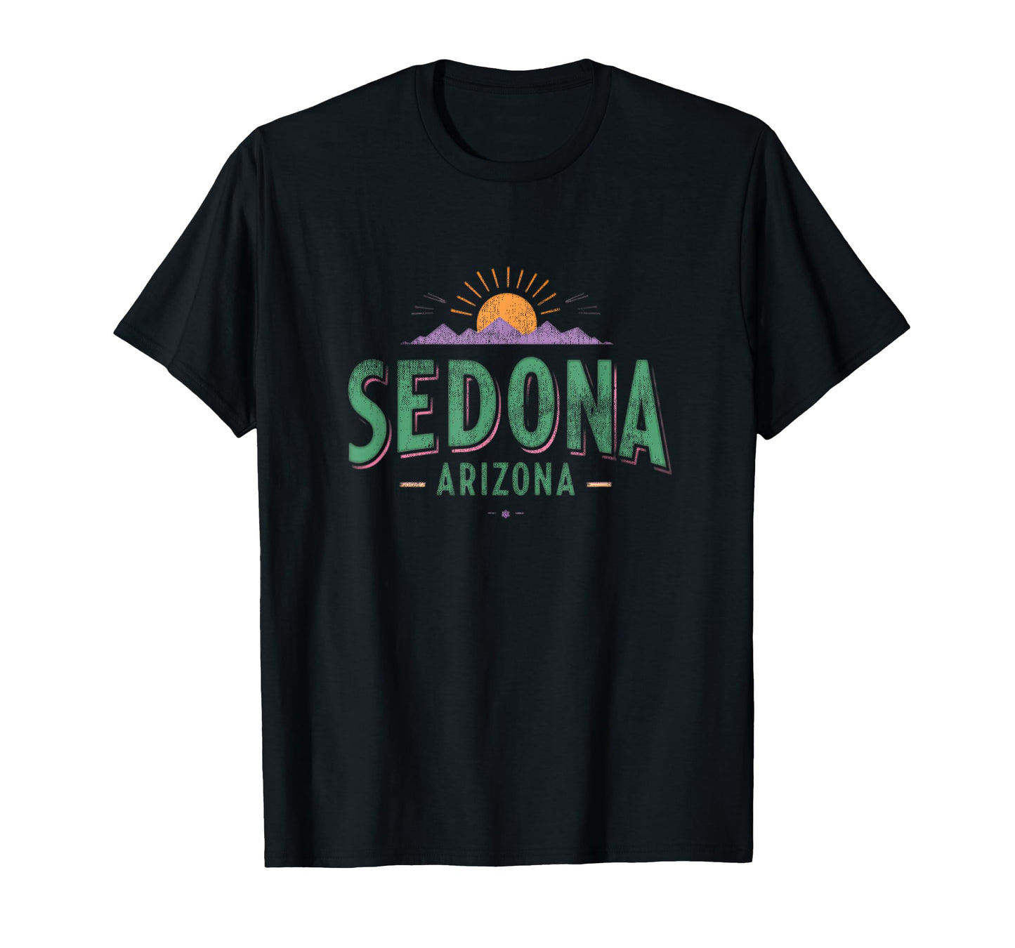 Sedona Arizona Retro Vintage Weathered Throwback Souvenir T-Shirt
