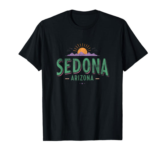 Sedona Arizona Retro Vintage Weathered Throwback Souvenir T-Shirt