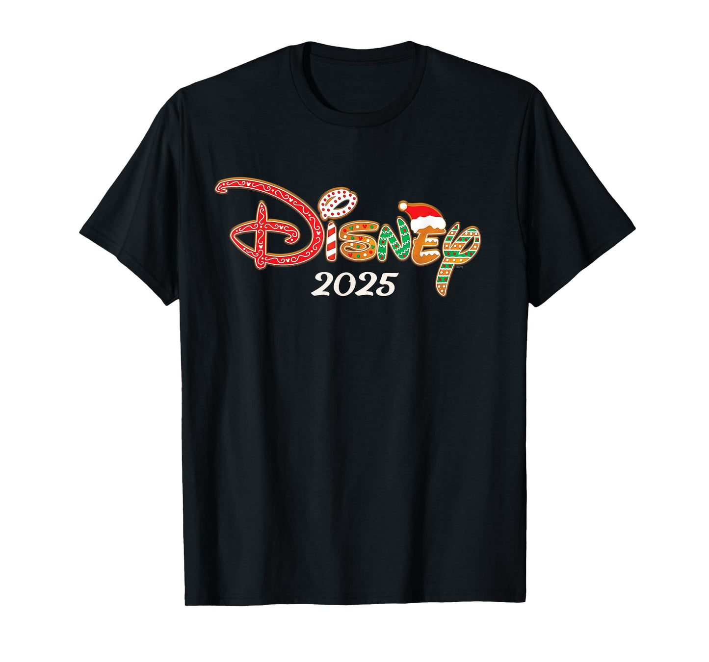 Disney Holiday Christmas Vacation Trip Gingerbread Logo 2025 T-Shirt