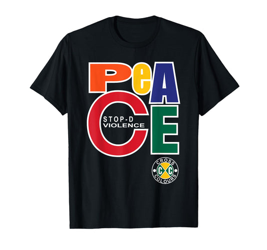 Peace Stop Violence | Retro 1990's Graphic Vintage T-Shirt