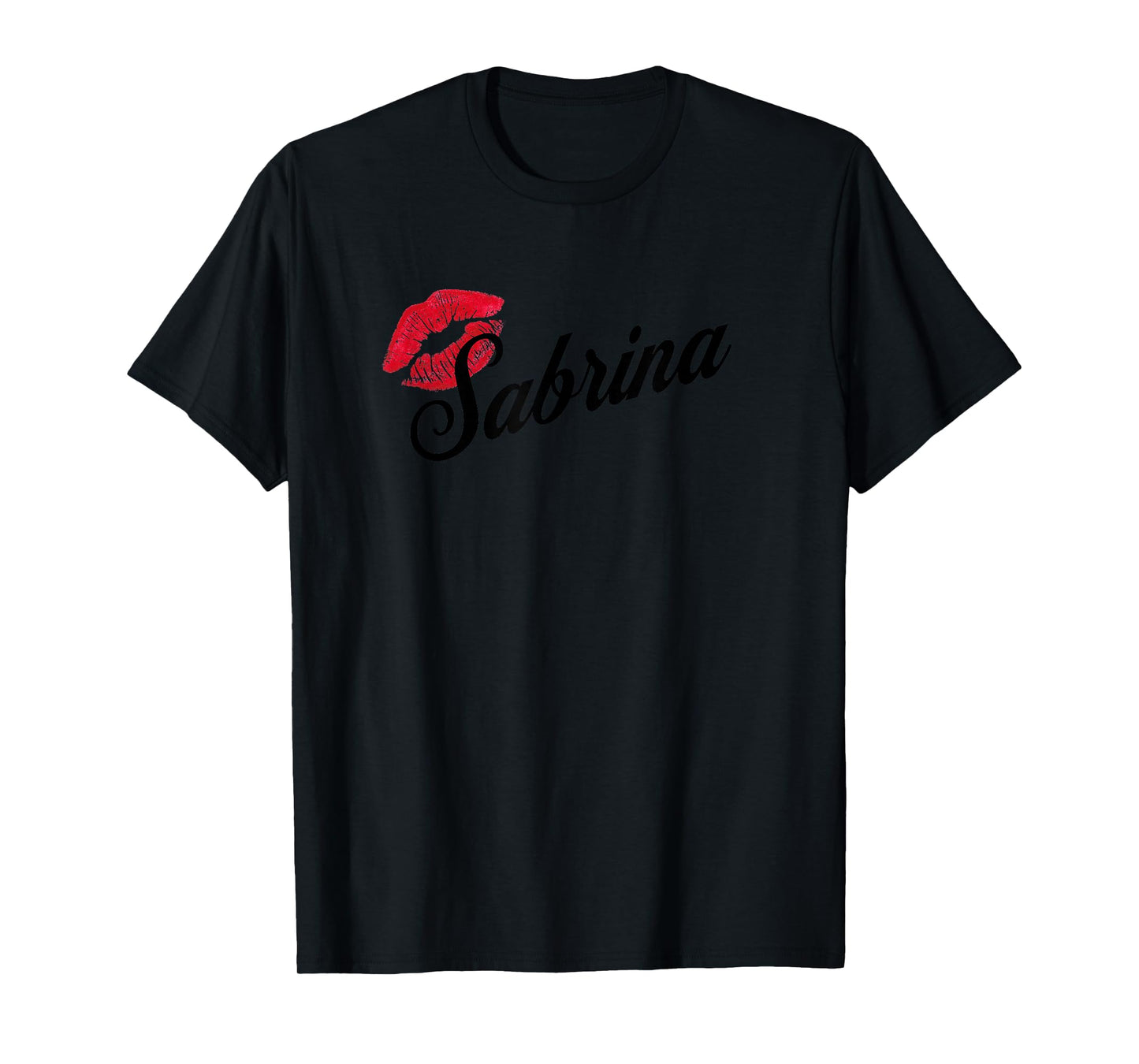 Sabrina Retro Lips Tee – Bold Name Birthday Drop Unisex T-Shirt