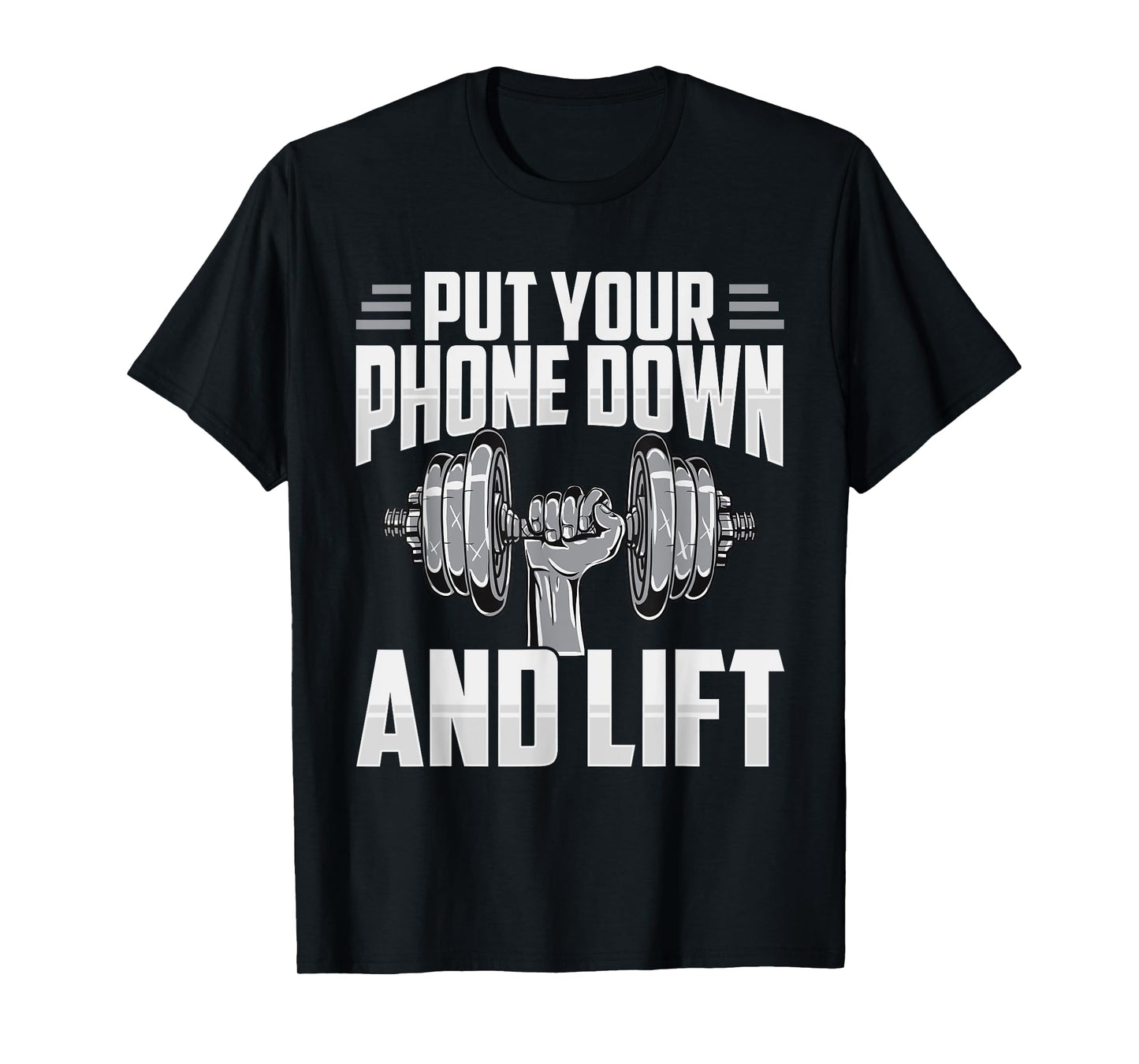 Put Your Phone Down And Lift Gym Etiquette Fitness Rules Fun T-Shirt
