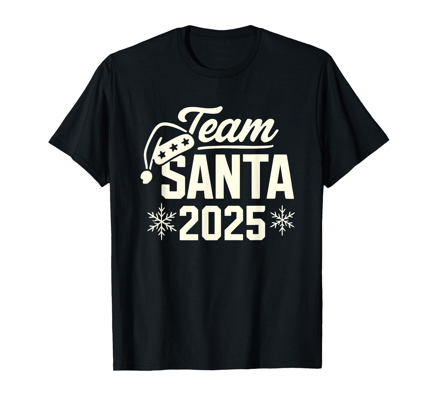 Team Santa 2025 Santa Claus Hat Christmas T-Shirt