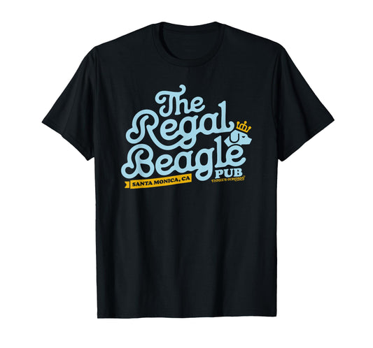 Officially Licensed Regal Beagle Pub Three's Company Logo T-Shirt