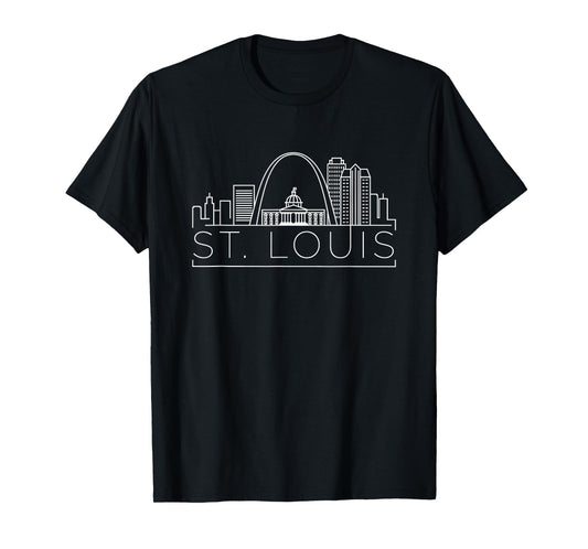 St. Louis, Missouri City Skyline T-Shirt