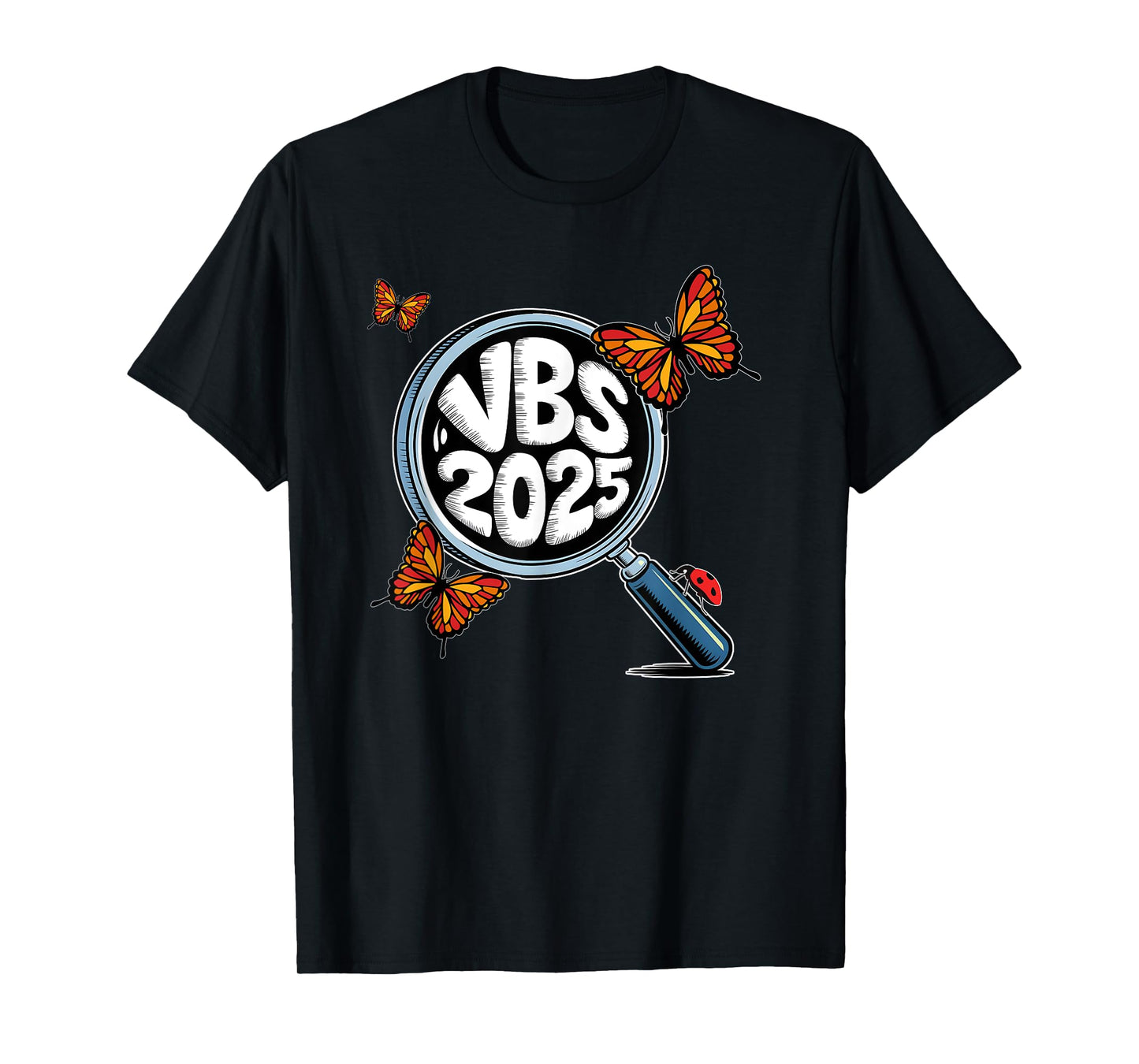 VBS 2025 Vacation Bible School VBS Team Hand Lens T-Shirt