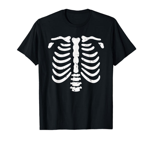 Skeleton Rib Cage Gifts Men Women Halloween Costume Skeleton T-Shirt