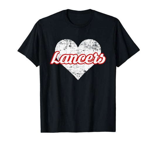 Lakewood Lancers Over Heart T-Shirt