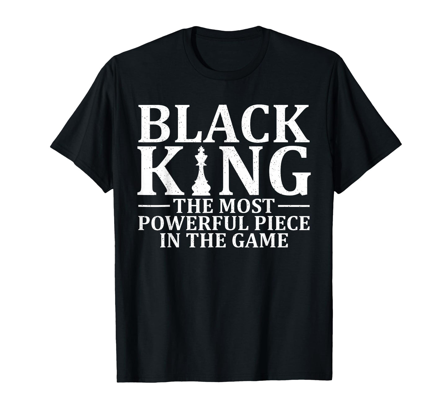 Best African King Design For Men Dad Afrocentric Chess Lover T-Shirt