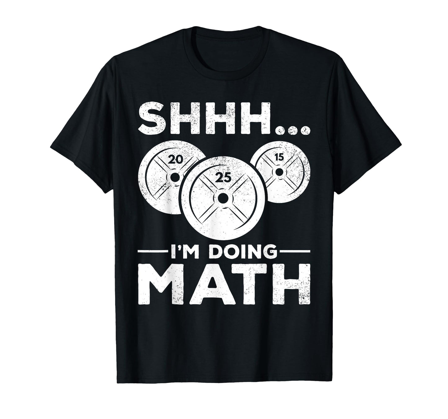 Shhh I'm doing Math Bodybuilding Gym Fitness Training T-Shirt