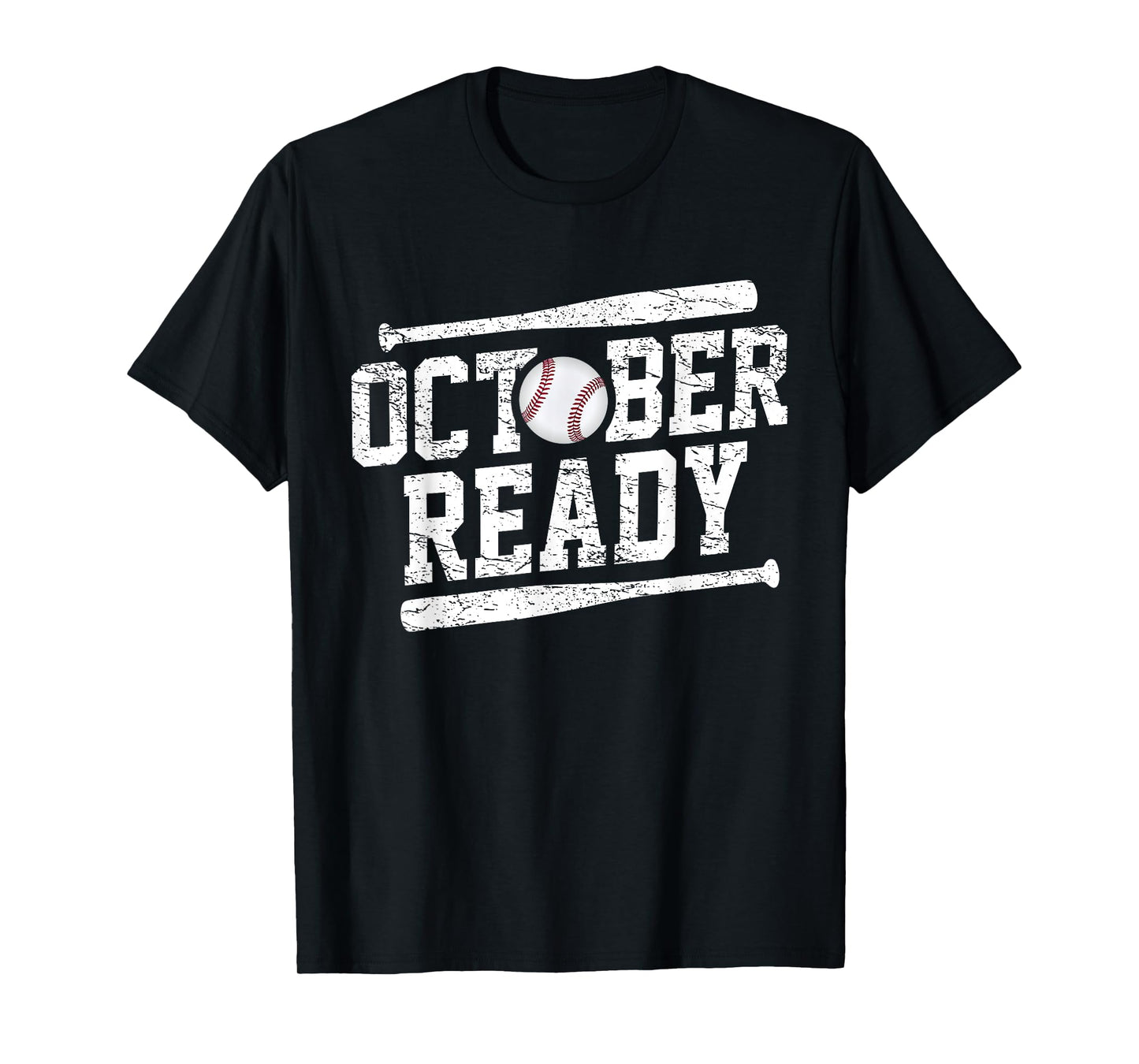 Men Women October Ready Playoff Baseball T-Shirt