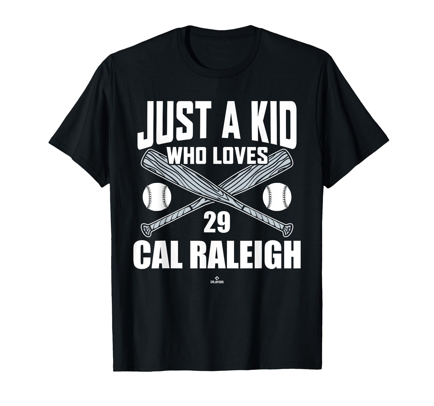 Just A Boy Who Loves Cal Raleigh Seattle Baseball MLBPA T-Shirt