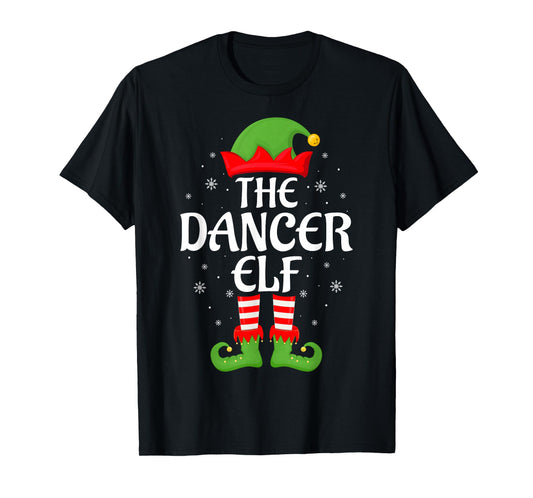 Dancer Elf Xmas Family Matching Elf Squad Christmas T-Shirt