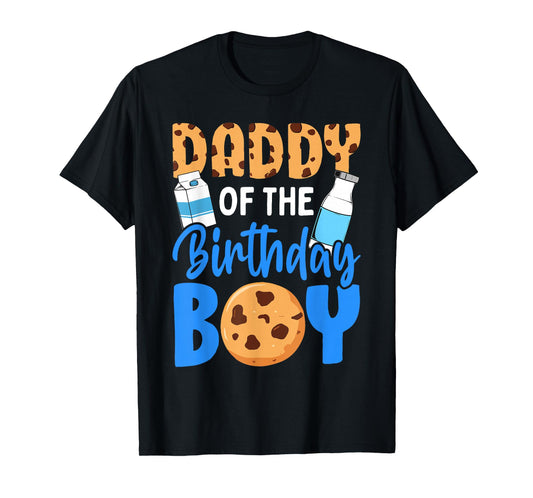 Daddy of the birthday boy Milk and Cookies 1st birthday T-Shirt