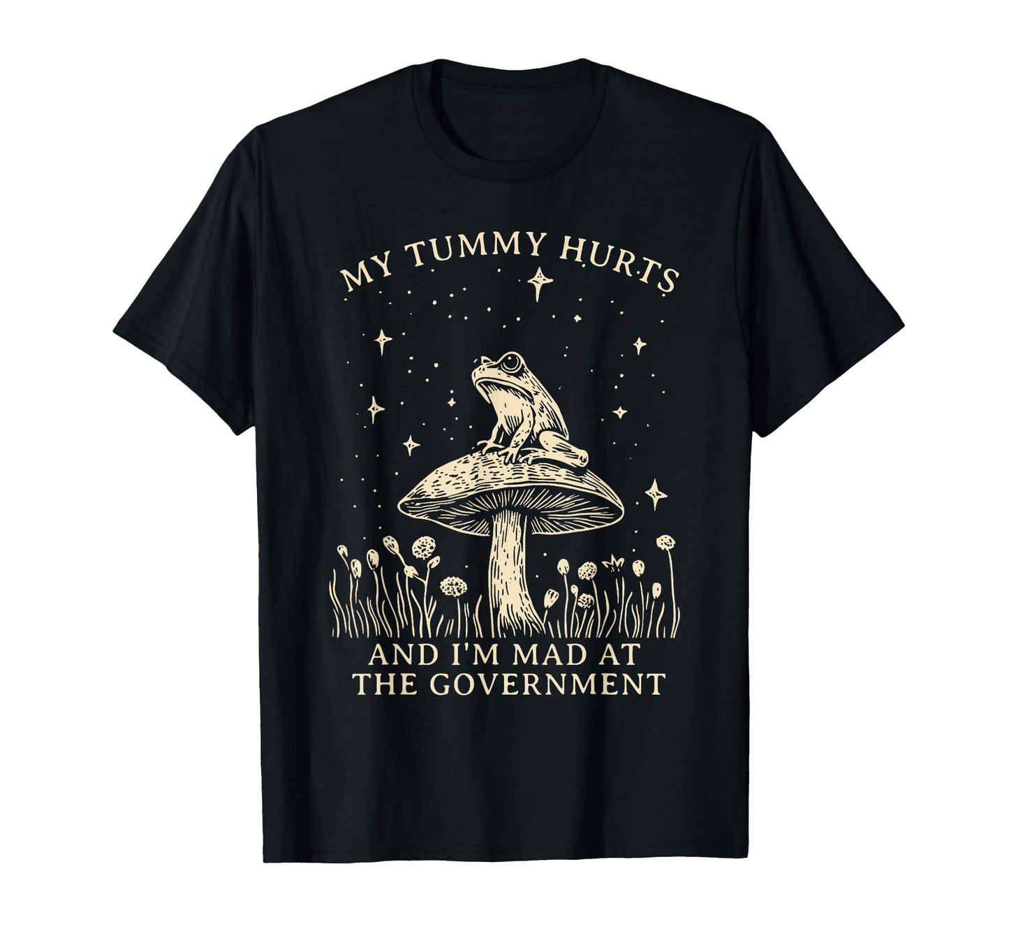 My Tummy Hurts And I’m Mad At The Government Frog Meme T-Shirt