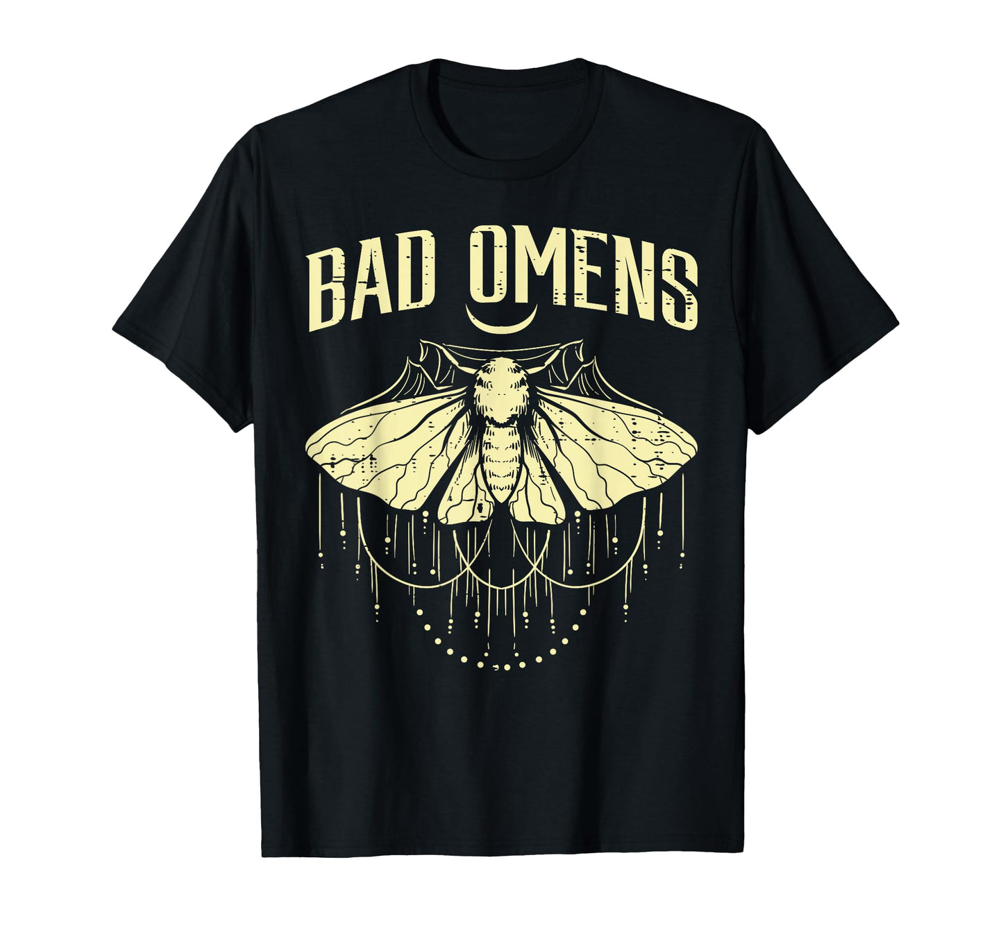 Moth Bad Omens Funny Myth Superstitions Women Men Kids Youth T-Shirt