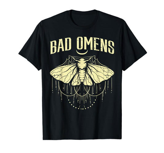 Moth Bad Omens Funny Myth Superstitions Women Men Kids Youth T-Shirt
