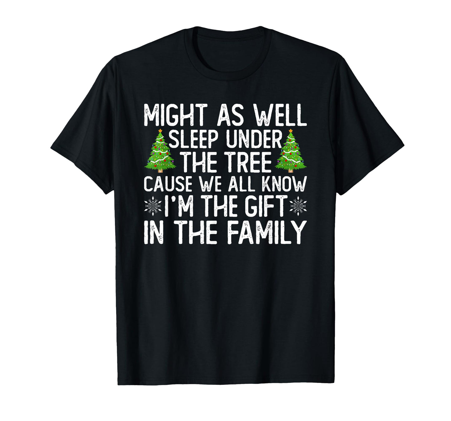 Family Christmas Pajamas Might As Well Sleep Under Tree T-Shirt
