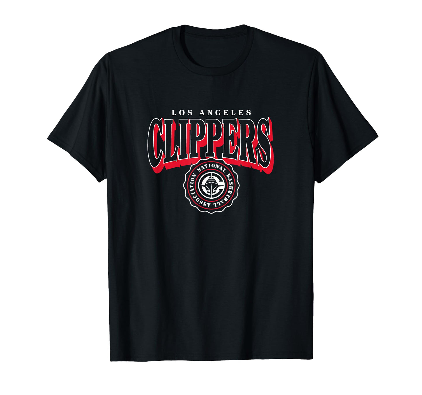 NBA - Los Angeles Clippers Arched Crest Black T-Shirt