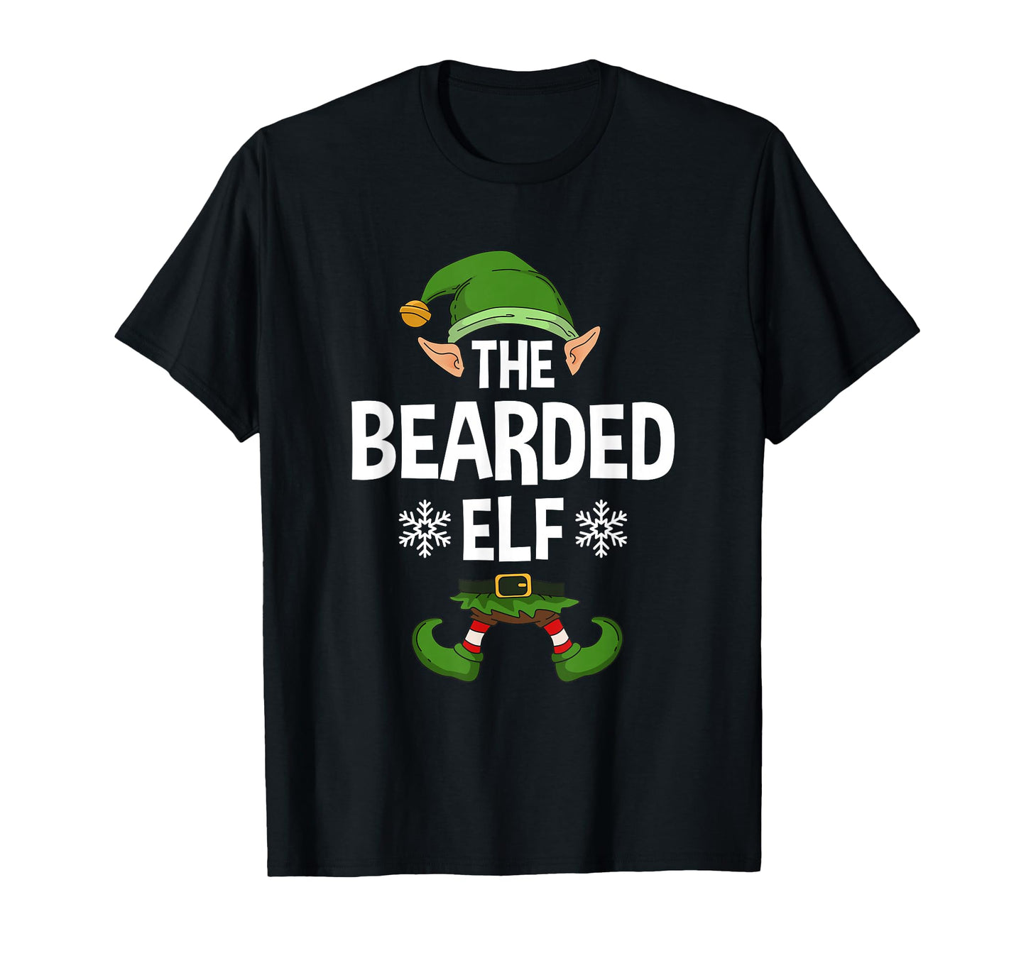 The Bearded Elf Party Family Group Matching X-Mas Beard T-Shirt