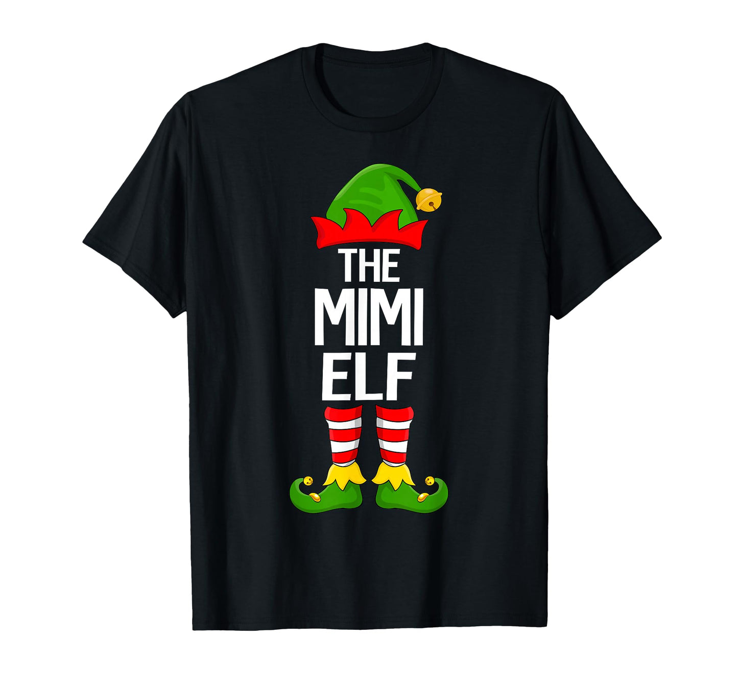 Mimi Elf Xmas Matching Family Elf Squad Christmas Women T-Shirt