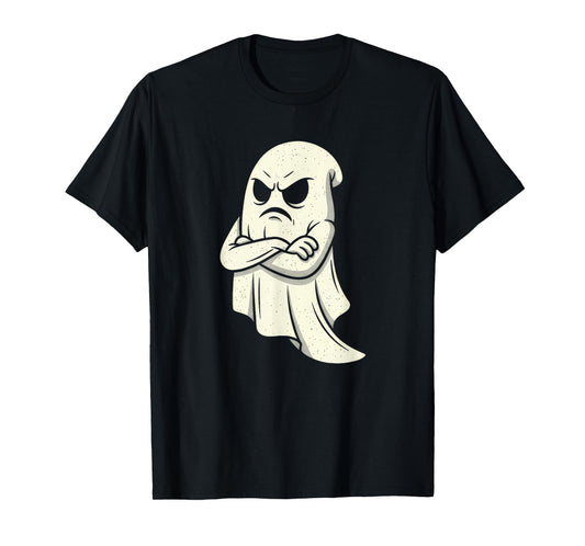 A Cloaked Ghost Floats in The Halloween T-Shirt