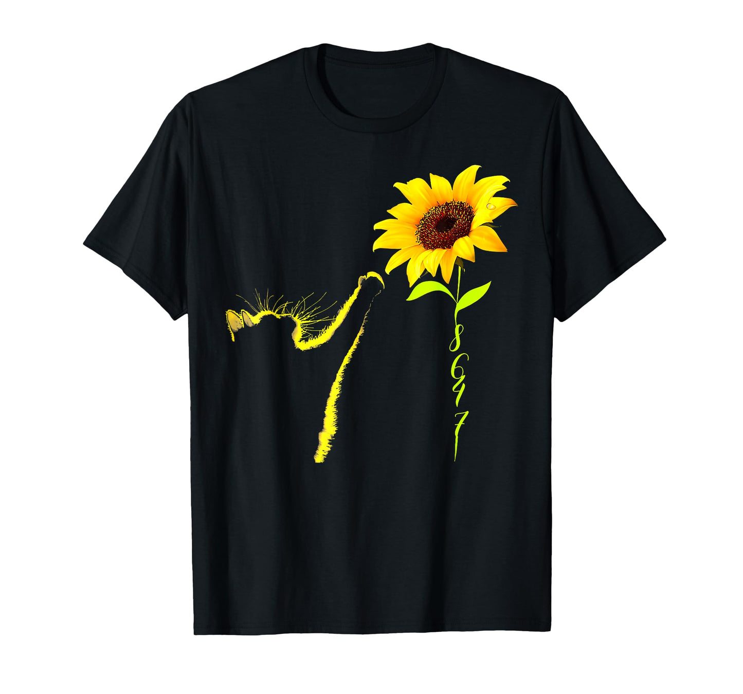 8647 Subtle 86 47 Cat Sunflower Cat Lovers 8647 Floral Men Women T-Shirt