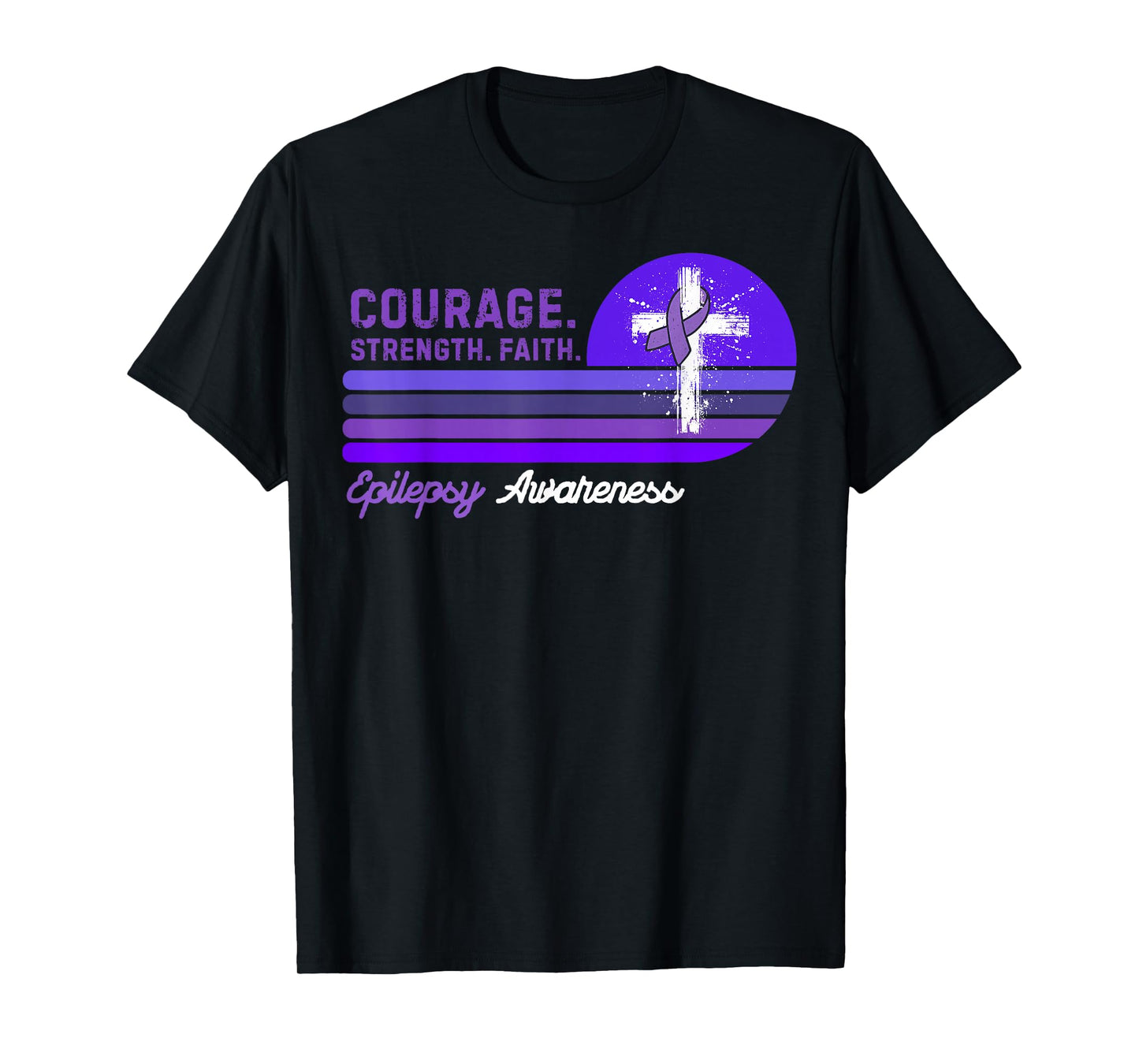 Vintage Seizure Support Epilepsy Awareness T-Shirt