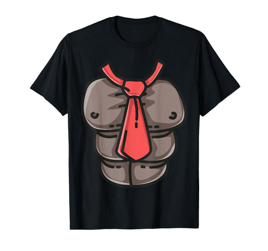 Donkey Monkey Chest Red Tie Game Cosplay Halloween Costume T-Shirt