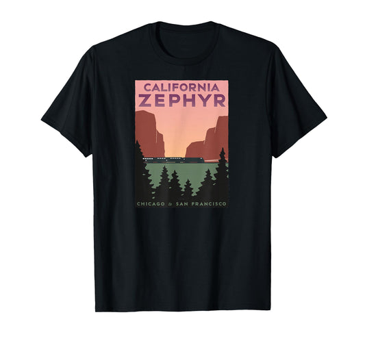 California Zephyr (Chicago to San Francisco) T-Shirt