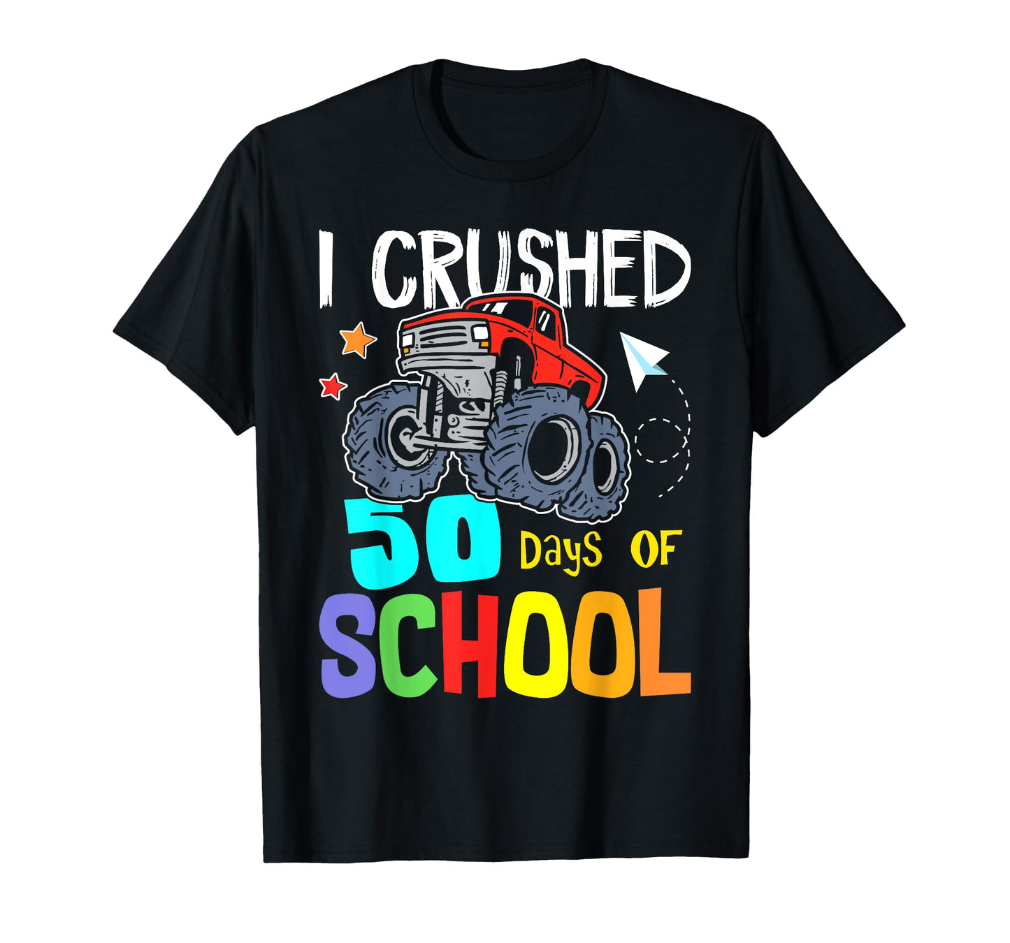 Crushing 50th Day Of School Jam truck 50 Days Of School Kids T-Shirt