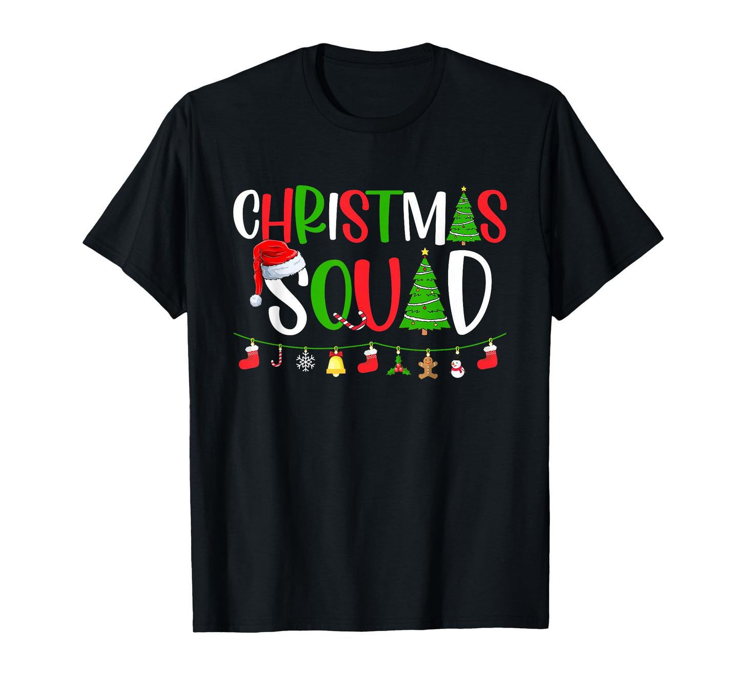 Christmas Squad Matching Family Group Xmas Decor Holiday T-Shirt