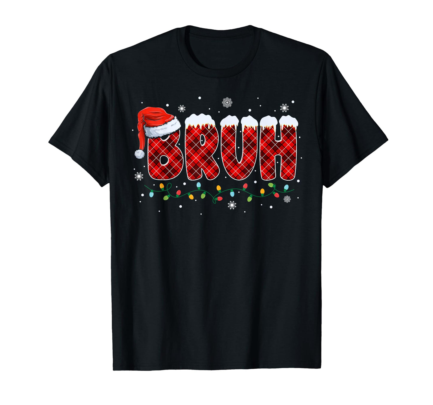 Bruh Funny Merry Christmas Xmas Family Pajama Men Women Kids T-Shirt