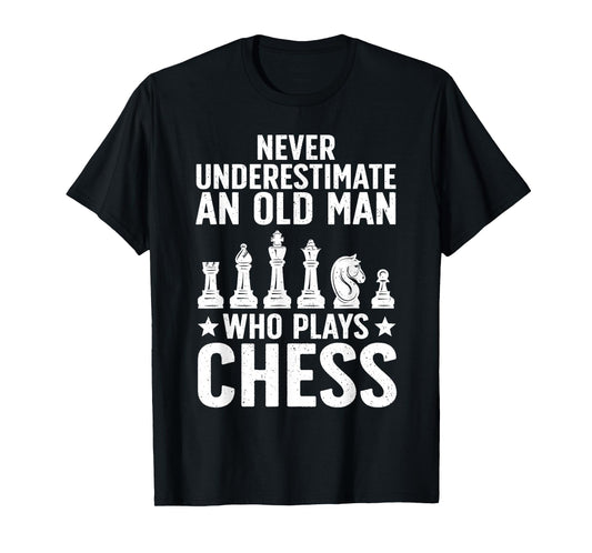 Best Chess Art For Men Dad Grandpa Chess Lover Chess Player T-Shirt