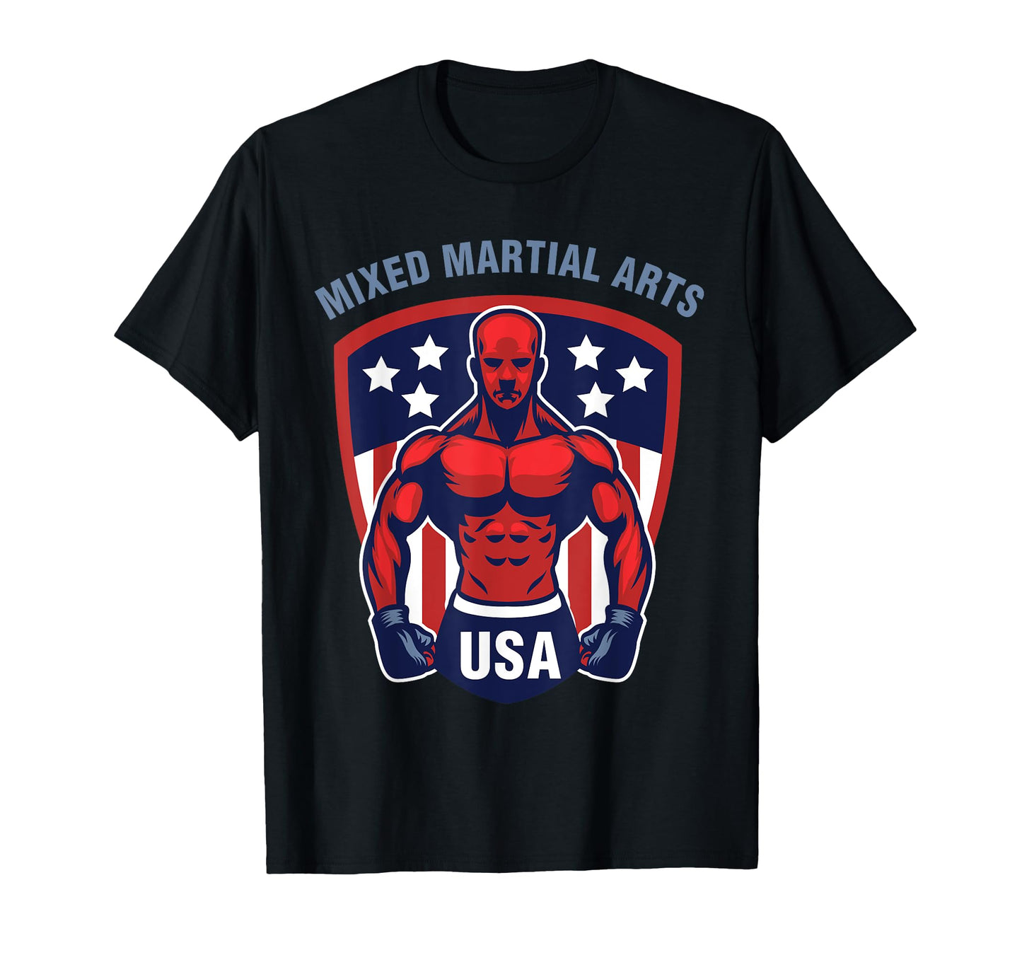 MMA USA Support the Team Shirt USA Flag Mixed Martial Arts T-Shirt