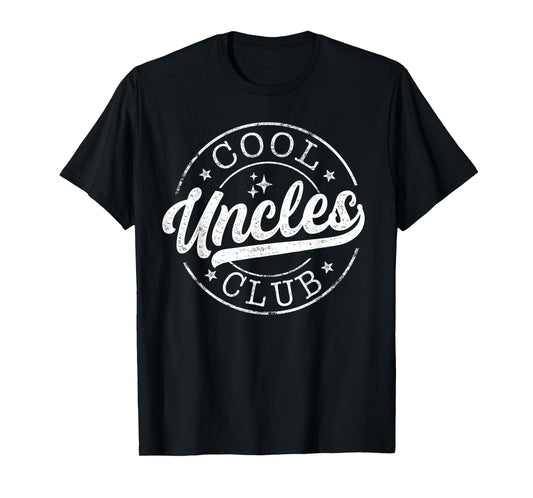 Cool Uncles Club Emblem Design Father's Day Best Uncle T-Shirt