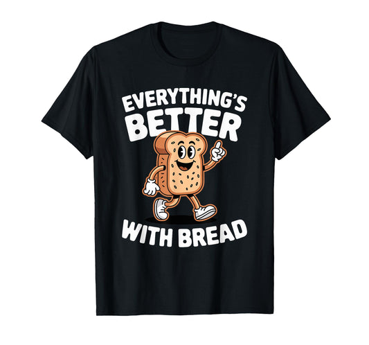 Funny Retro Vintage Bread Men Women Boys or Girls Bread T-Shirt