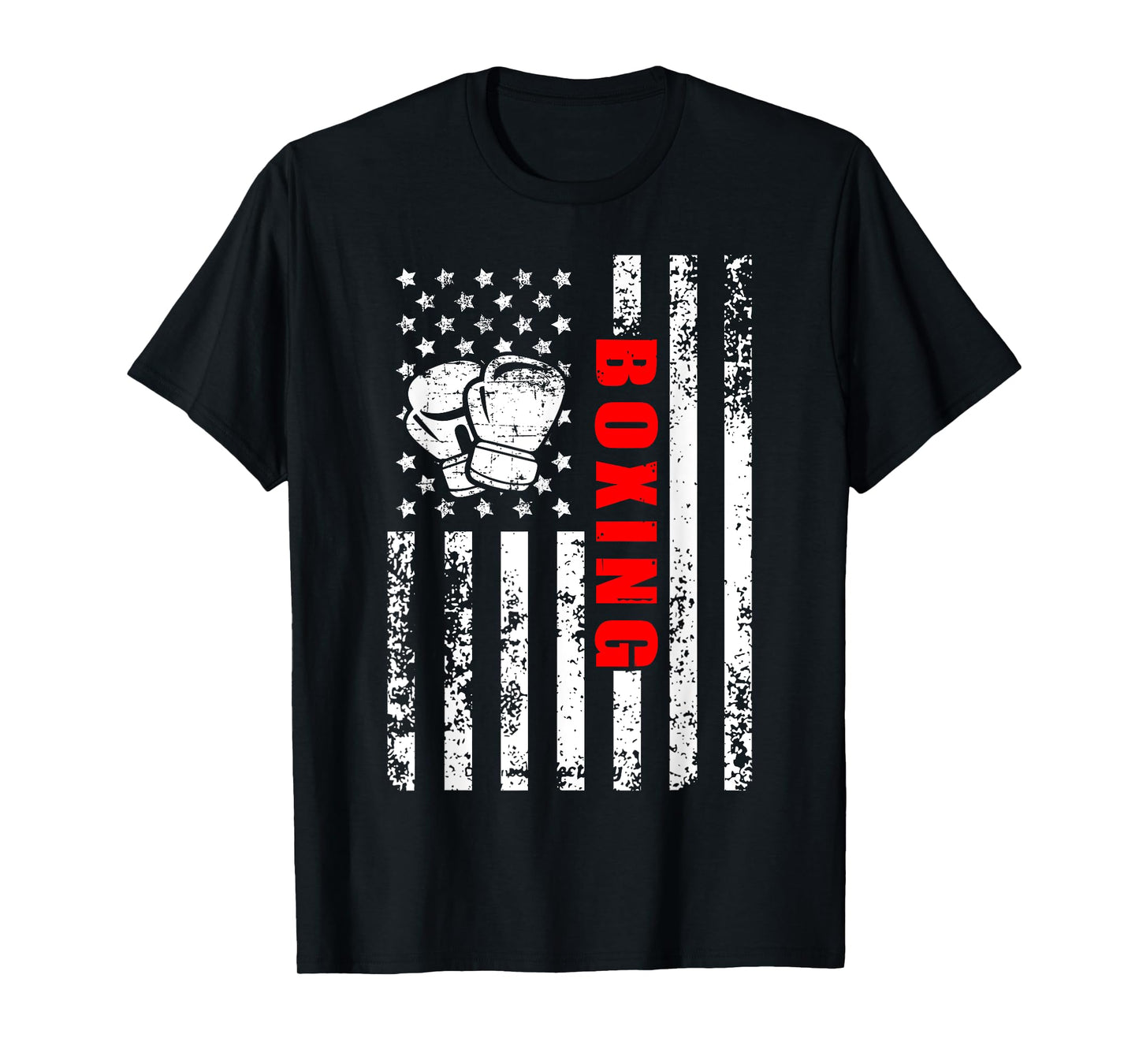 American Flag Boxing Patriotic Boxing T-Shirt