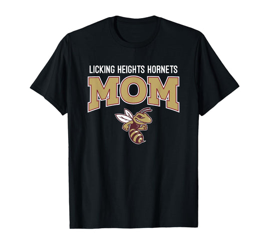 Licking Heights Hornets Logo Mom HS T-Shirt