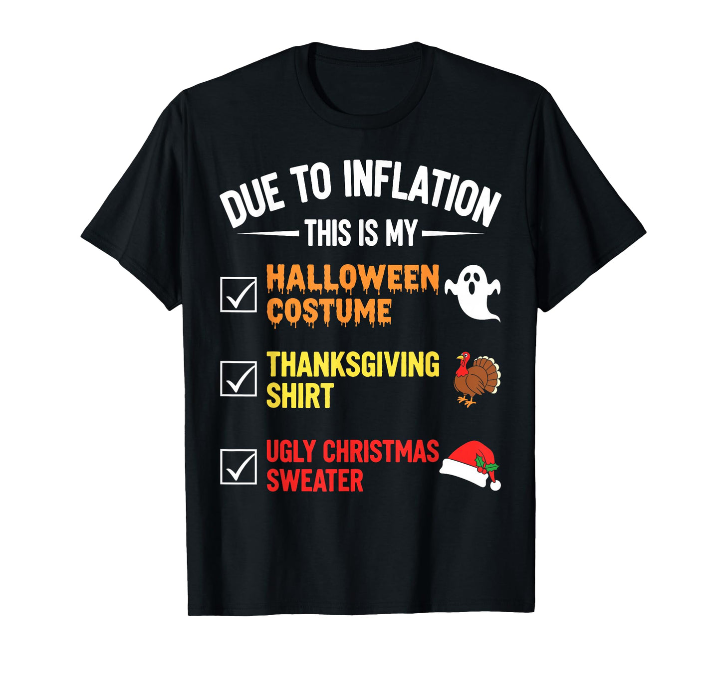 Due to Inflation This My Halloween Costume Men Women Funny T-Shirt