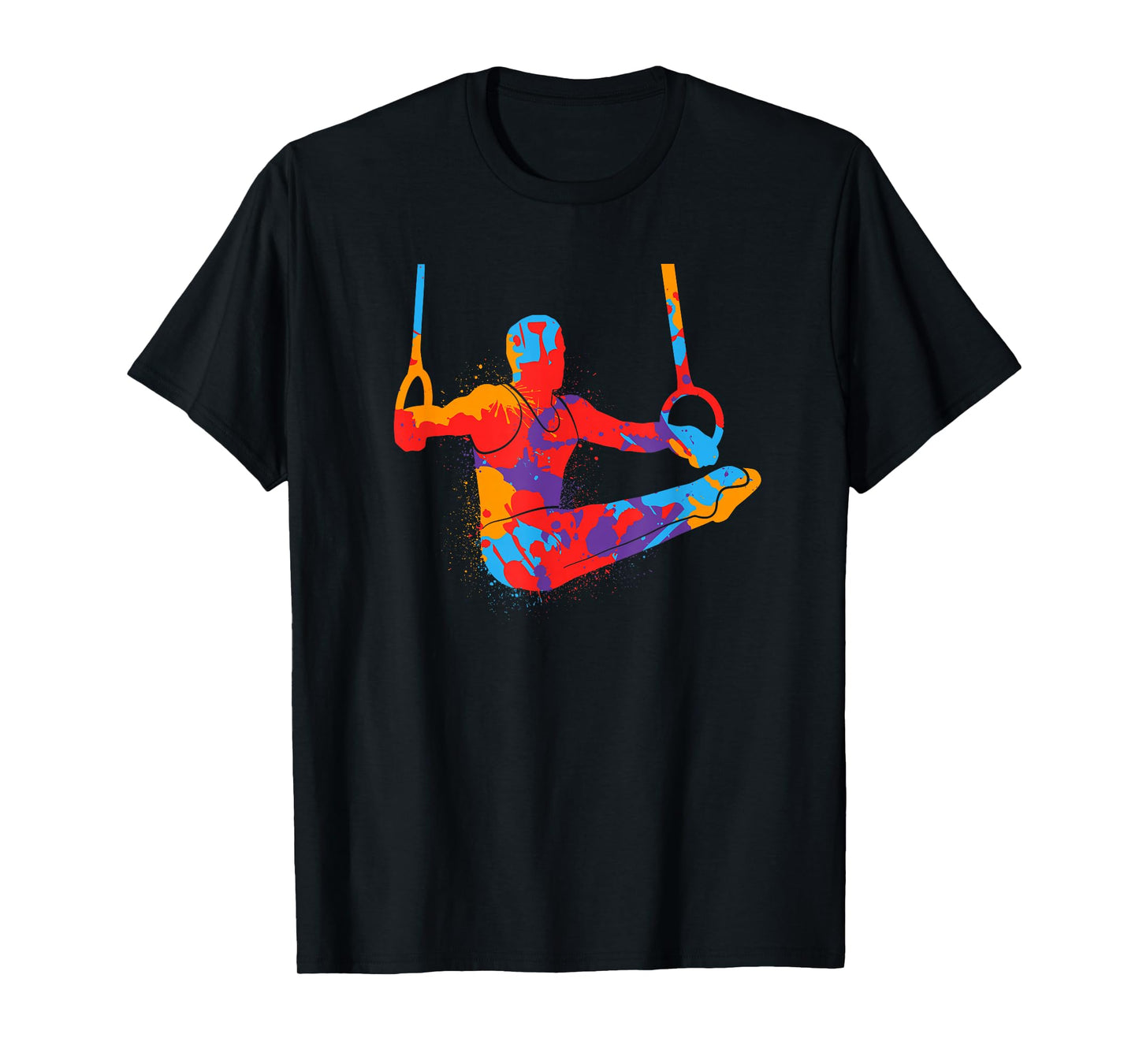 Gymnastics Sports Rings Kids Boys Colorful Gymnast T-Shirt