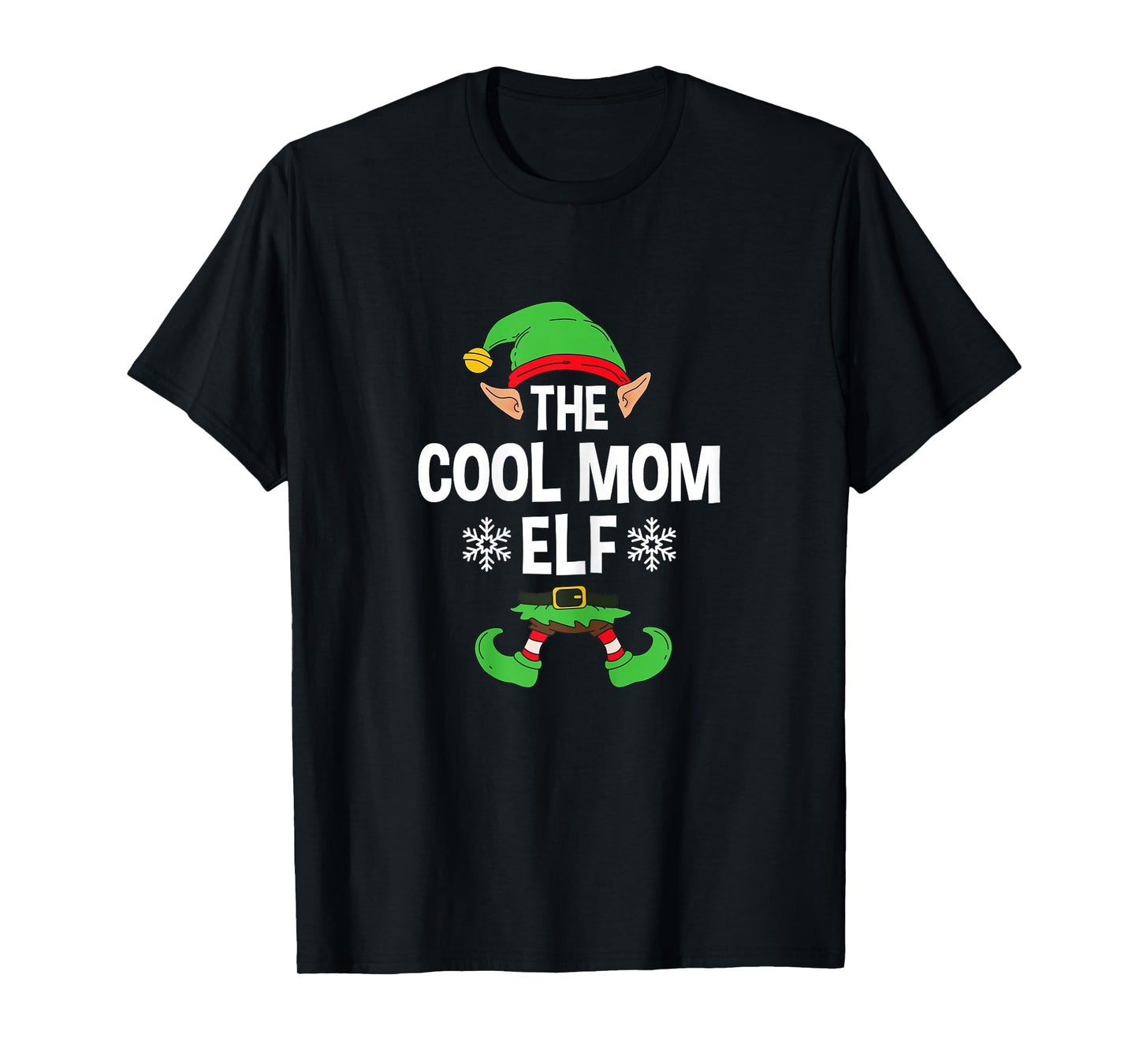 The Cool Mom Elf Party Family Group Matching Mother X-Mas T-Shirt