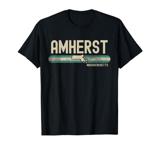 Amherst MA | Massachusetts | Travel & 80s Style T-Shirt