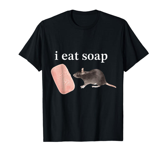 Vintage FUNNY Meme I Eat Soap Rat T-Shirt