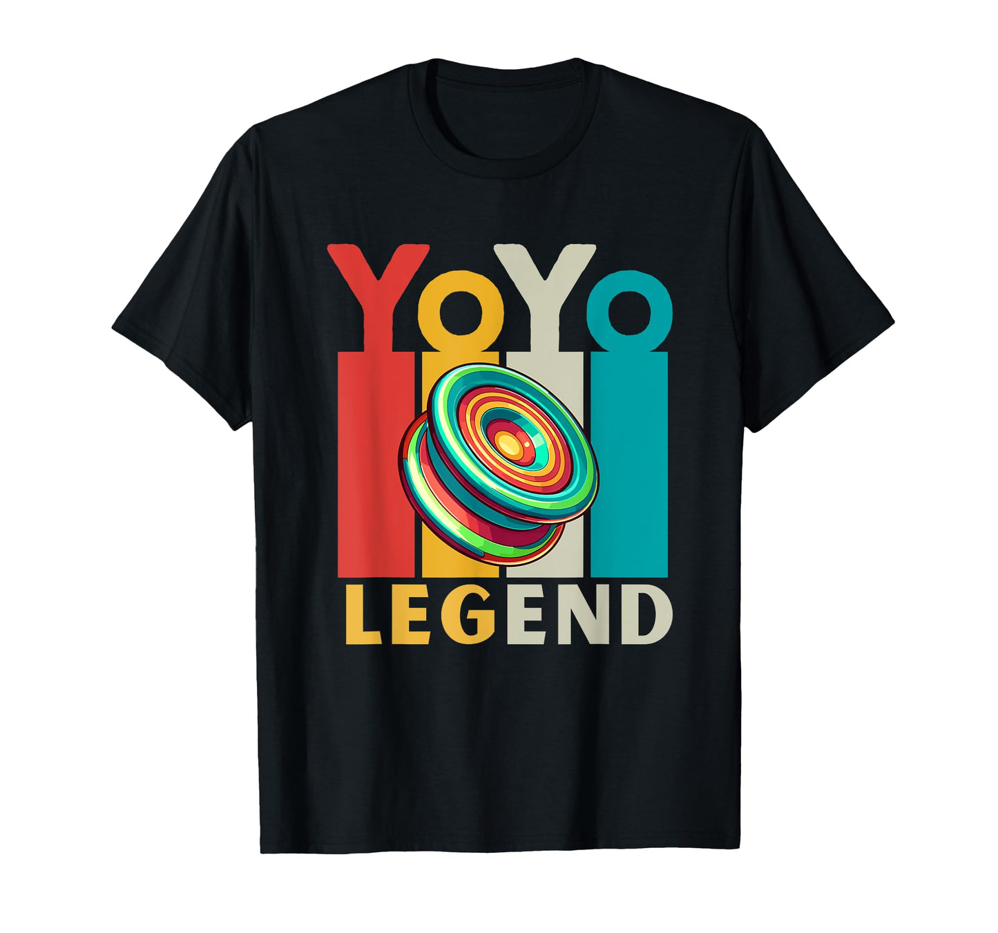 Yo-Yo Player Toy | Vintage Lettering Yoyo Legend T-Shirt